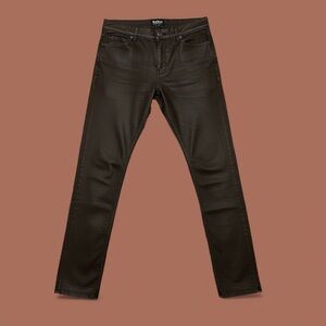 Barbour International Waxed Jet Black Skinny Jeans